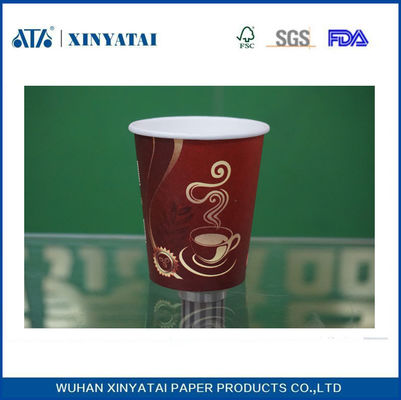 Porcellana 10 once personalizzata singolo PE rivestimento di carta adiabatico Coppe monouso per bevande calde fornitore
