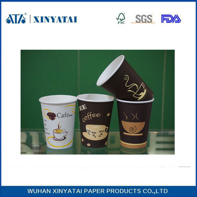 Porcellana Monouso carta personalizzati tazze di caffè / isolato carta tazze ecologico fornitore