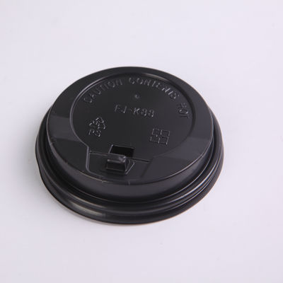 Porcellana 80 mm Diametro massimo di plastica nero becco Paper Cup coperchi corrispondenza Ben ed ecologico fornitore
