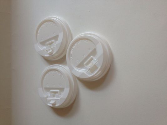 Porcellana 4 Gram rotonda Bianco o Nero becco plastica PET coperchi per monouso di carta tazze di caffè fornitore