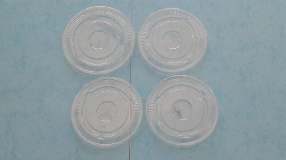 Porcellana Diametro 90 mm PET trasparente piatto di carta Coppa coperchi per bevanda fredda bicchieri di carta fornitore
