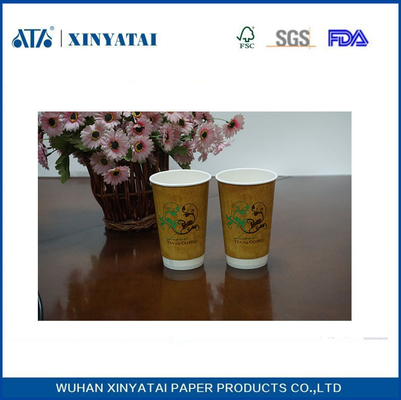Porcellana Doppia parete di carta usa e getta tazze di caffè / riciclata carta stampata Espresso Coppe fornitore