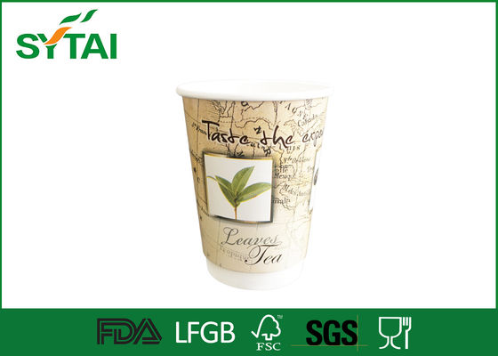 Porcellana Tazze di carta doppie amichevoli biodegradabili di Eco per l'imballaggio caffè/del tè fornitore