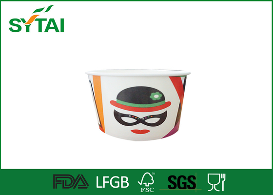 Porcellana Logo di 16 Oz che stampa il commestibile di carta dei contenitori eliminabili del gelato fornitore