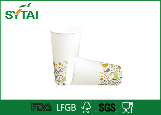 Porcellana La stampa di Flexo ha personalizzato le tazze di tè a parete semplice della carta delle tazze di carta 7oz 210ml di logo fornitore