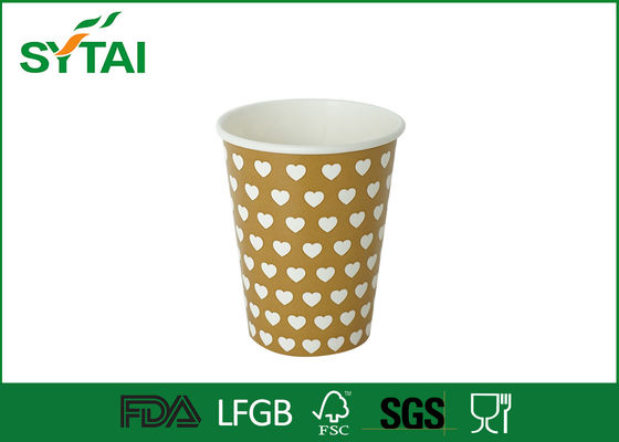 Porcellana Tazze di carta a parete semplice su misura per il succo di Friut o tazze di caffè asportabili 9oz 80 ml fornitore