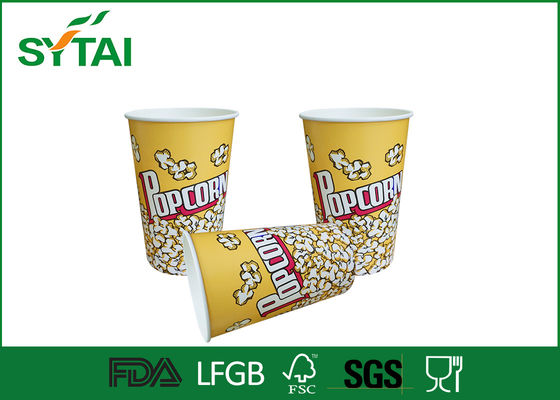 Porcellana Eco-friendly 32oz carta Popcorn Secchi / Popcorn Coppe con offset o stampa flexo fornitore