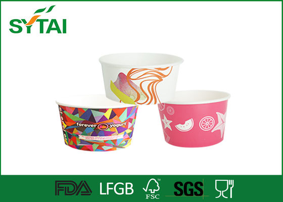 Porcellana Il PE ha ricoperto l'abitudine eliminabile delle tazze del gelato stampato di logo fornitore