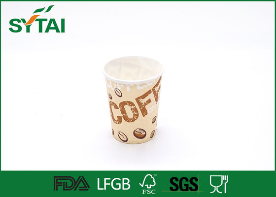 Porcellana Stampando le tazze di carta a parete semplice amichevoli eco- con logo di Lid, Custom Company fornitore
