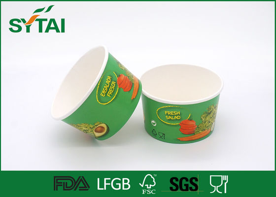 Porcellana Insalatiera di carta biodegradabile verde di grande capacità per le verdure fornitore