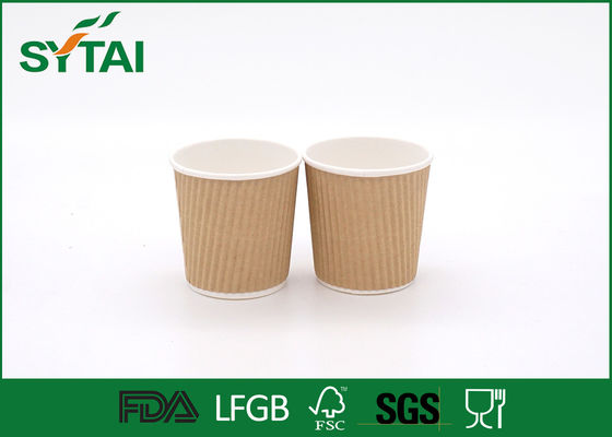 Porcellana Isolato piccolo progettazione personale su misura tazze calde della carta kraft di Brown delle bevande fornitore
