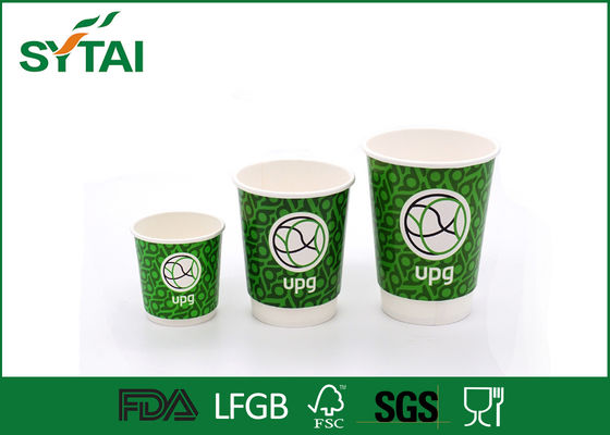 Porcellana Il vario modello di calcio di verde del commestibile di dimensione ha stampato la tazza di carta per bere caldo fornitore