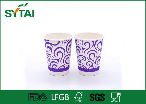 Porcellana Tazza di carta di Oz del modello porpora 8 di progettazione di personalità/tazza di caffè luminosa di colori fornitore