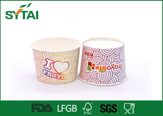 Porcellana 20 tazze di carta variopinte delle tazze/yogurt del gelato di progettazione creativa di OZ fornitore