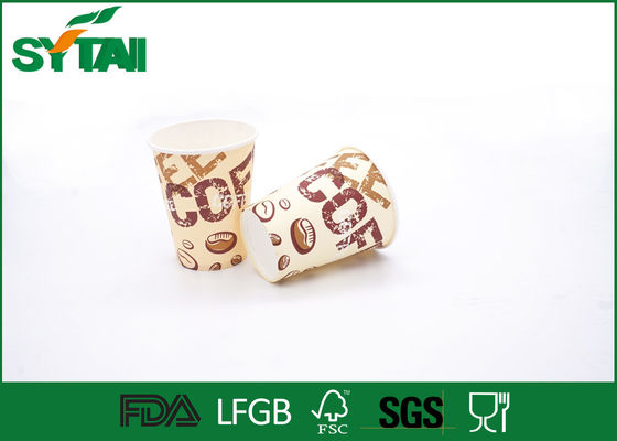 Porcellana Tazze eliminabili del caffè espresso della carta di pasta di cellulosa con i coperchi per le bevande, leggeri fornitore