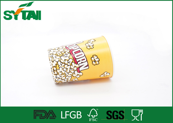 Porcellana Contenitori di carta eliminabili del popcorn di grande capacità con Flexo/stampa offset fornitore