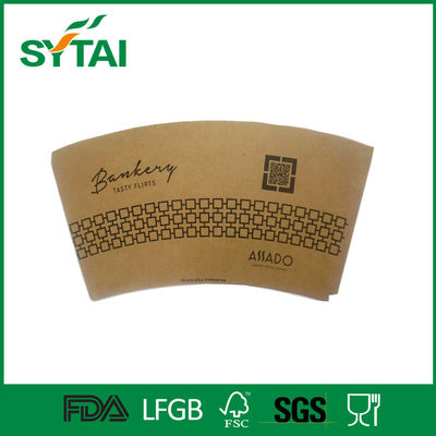 Porcellana Lo SGS di FDA ha personalizzato il fan della tazza di carta/strato con il logo stampati, colore arancio fornitore