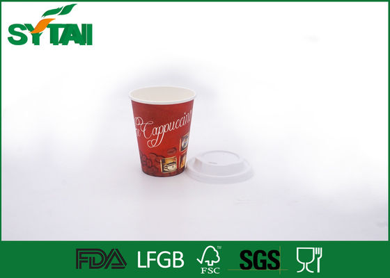 Porcellana Tazze di carta eliminabili su ordinazione per le bevande calde/tazze calde della bevanda con la norma dello SGS FDA fornitore