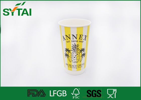 Porcellana Progetti le tazze per il cliente di carta doppie eliminabili per le bevande, Eco amichevole fornitore