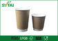 Stampa offset biodegradabile di carta doppia dell'isolamento termico delle tazze di caffè di Kraft fornitore