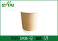 Due tazze della carta kraft di Brown della parete, tazze di caffè di carta isolate con il piano e coperchio della cupola fornitore