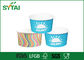 Monouso di carta gelato Coppe 12oz stampati personalizzati Tazze e ciotole di carta fornitore