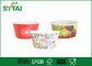 9oz Logo stampato doppio PE carta usa e getta coppe gelato / Yogurt tazze con coperchio fornitore