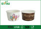 Logo personalizzato monouso di carta Ice Cream Cups per yogurt o latte 16 once Rosso Bianco Multi Color fornitore