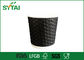 Tazze di carta nera ondulazione biodegradabili usa e getta con Logo personalizzato stampato fornitore