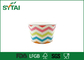 Tazze di carta di logo di Riginal di pasta di cellulosa del yogurt su ordinazione della carta con il modello dell'arcobaleno fornitore