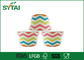 Tazze di carta di logo di Riginal di pasta di cellulosa del yogurt su ordinazione della carta con il modello dell'arcobaleno fornitore