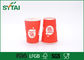 Poco del tiro rosso materiale di carta delle tazze di caffè via, commestibile 100% fornitore