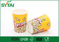 secchi di carta del popcorn riciclati Disposible 24-170oz con stampa su misura fornitore