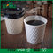 Le tazze di carta di goffratura creative dell'ondulazione di logo, tazze di caffè eliminabili calde su misura progettano fornitore