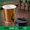 Tazze eliminabili su ordinazione per le bevande calde, colore caldo dell'oro/nastro delle tazze di carta del caffè fornitore
