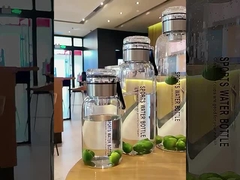 Coppa di vetro a alto borosilicato sicura per il contatto con gli alimenti 750 ml 1000 ml 1200 ml 1500 ml