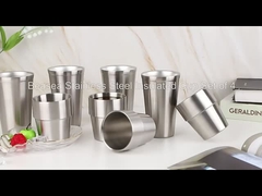 6 once Tazze di acqua in acciaio inossidabile stackable