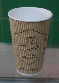 Porcellana Copertura piana antiscivolo delle tazze di caffè dell'ondulazione dell'isolamento su ordinazione di logo per bevanda calda/fredda fornitore