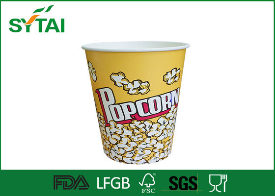 Porcellana Monouso di carta Popcorn Secchi / biodegradabile carta Popcorn Coppe Multi Color fornitore